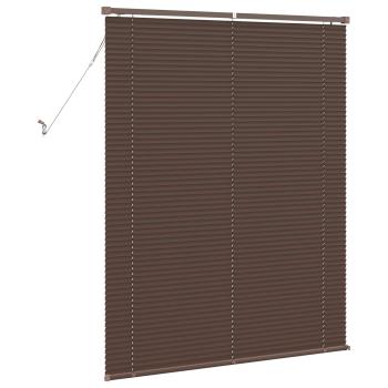 Venetianer Jalousie Dunkelbraun mit Muster 150 x 120 cm PVC