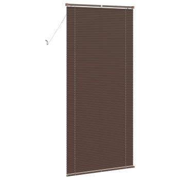Venezianische Jalousie Dunkelbraun mit Muster 213 x 70 cm 25 mm