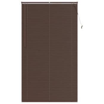Venetianer Jalousie Dunkelbraun mit Muster 213 x 110 cm PVC