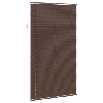 Venetianer Jalousie Dunkelbraun mit Muster 213 x 110 cm PVC