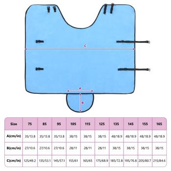 Pferdedecke Volles Aqua Polyester