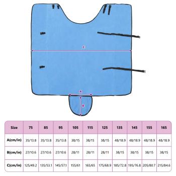 Pferdedecke Volles Aqua Polyester