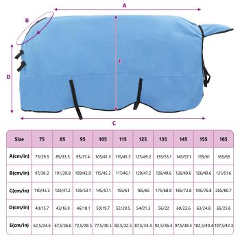 Pferdedecke Volles Aqua Polyester