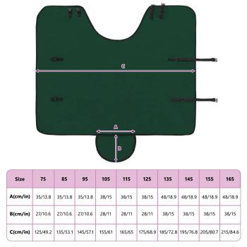 Pferdedecke Dunkelgrün Polyester