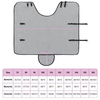 Pferdedecke Hellgrau und Rosa Polyester