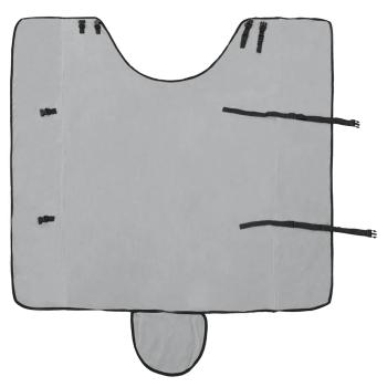 Pferdedecke Hellgrau und Rosa Polyester