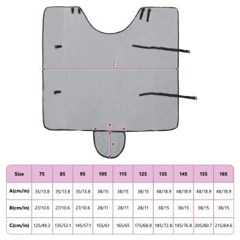 Pferdedecke Hellgrau und Rosa Polyester