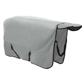 Pferdedecke Hellgrau und Rosa Polyester