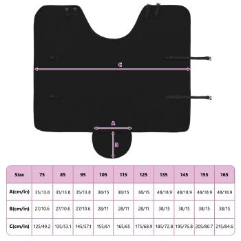 Pferdedecke Schwarz Polyester