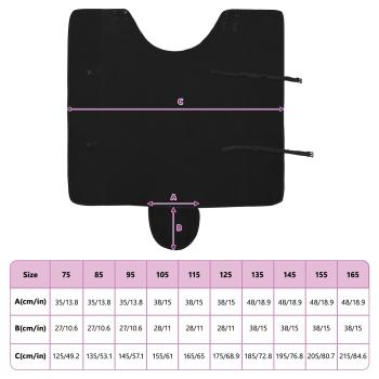 Pferdedecke Schwarz Polyester