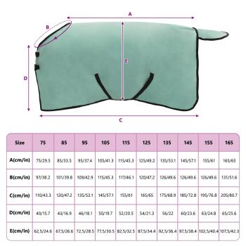 ARDEBO.de - Pferdedecke Sondergrün Polyester