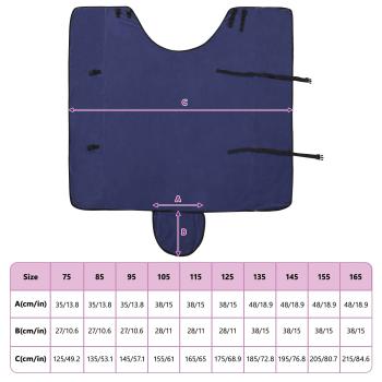 ARDEBO.de - Pferdedecke Marineblau Polyester