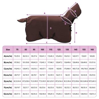 Pferdedecke Volles Dunkelbraun Polyester