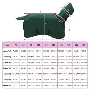 Pferdedecke Dunkelgrün Polyester