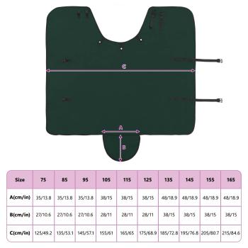 Pferdedecke Dunkelgrün Polyester