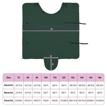 Pferdedecke Dunkelgrün Polyester