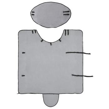 Pferdedecke Hellgrau und Rosa Polyester