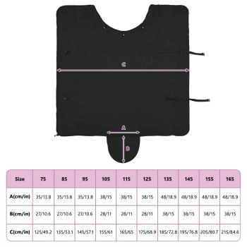Pferdedecke Schwarz Polyester