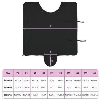 Pferdedecke Schwarz Polyester