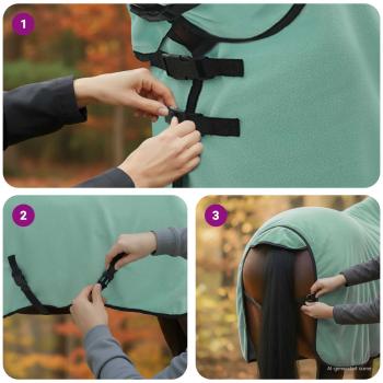 ARDEBO.de - Pferdedecke Sondergrün Polyester