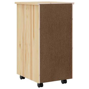 Rollcontainer mit Schubladen MOSS Klarlack 34 x 39 x 65,5 cm