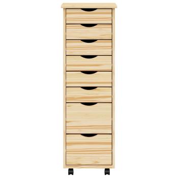 Rollcontainer mit Schubladen MOSS Klarlack 34 x 39 x 103 cm