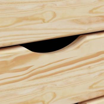 Rollwagen mit Schreibtisch MOSS Klarlack 105,5 x 39 x 74,5 cm