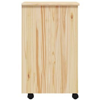 Rollwagen mit Schreibtisch MOSS Klarlack 34 x 39 x 65,5 cm