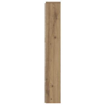 Kopfteil-Schrank mit LED Kunsthandwerk Eiche Holzwerkstoff