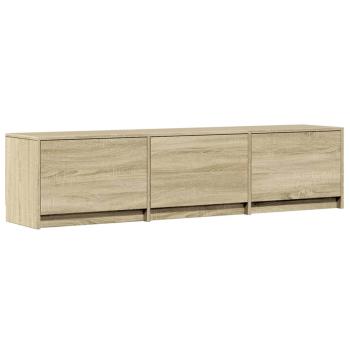 ARDEBO.de - TV-Schränk mit LED Sonoma 165 x 34 x 40 cm Holzwerkstoff