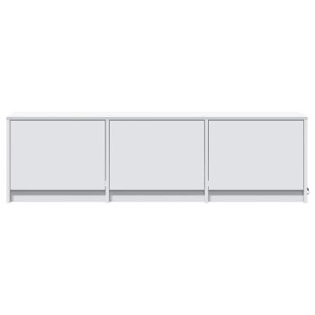 TV-Schränk mit LED Weiß 140 x 34 x 40 cm Holzwerkstoff