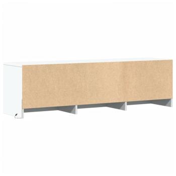 TV-Schränk mit LED Weiß 140 x 34 x 40 cm Holzwerkstoff