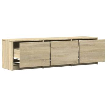 TV-Schränk mit LED Sonoma 140 x 34 x 40 cm Holzwerkstoff