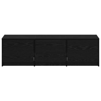 TV-Schränk Schwarz Eichen-Optik 140 x 34 x 40 cm Holzwerkstoff