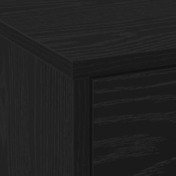 TV-Schränk Schwarz Eichen-Optik 140 x 34 x 40 cm Holzwerkstoff