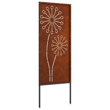 Garten Sichtschutz-Leinwand Rostig 50 x 140 cm Wetterfeststahl