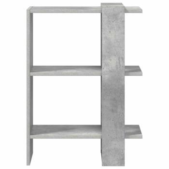 B?cherregal 2 Ebenen 52 x 25 x 71,5 cm Holzwerkstoff Betongrau