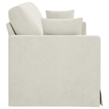 Sofa 180cm Creme Metall