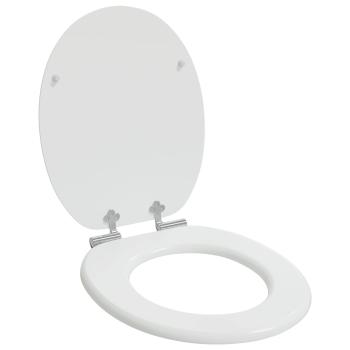 Toilettensitz 2 pcs Weiß 44 x 38 cm MDF-Platte