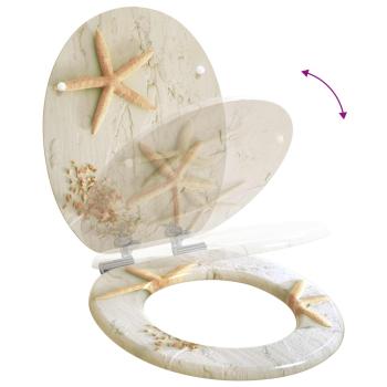 Toilettensitz 2 pcs Gelb und Weiß 44 x 38 cm MDF-Platte