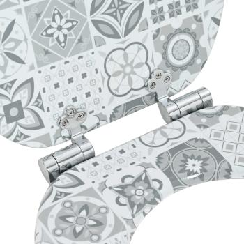 Toilettensitz 2 pcs Blau und Weiß Porzellan 44 x 38 cm