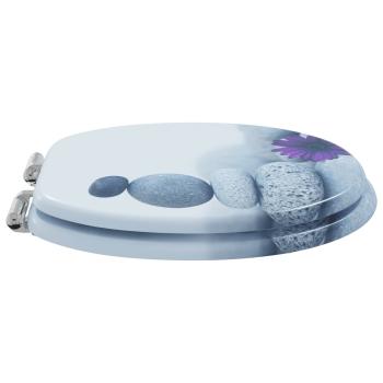 Toilettensitz 2 pcs Grau 44 x 38 cm MDF-Platte