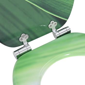 Toilettensitz 2 pcs Grüner Tropfen 44 x 38 cm MDF-Platte