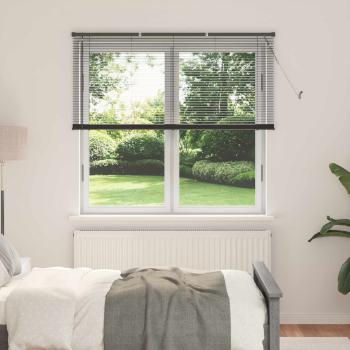 ARDEBO.de - Venezianische Jalousie Silber Grau 150 x 130 cm 25 mm PVC