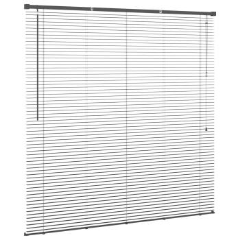 Venezianische Jalousie Silber Grau 150 x 130 cm 25 mm PVC