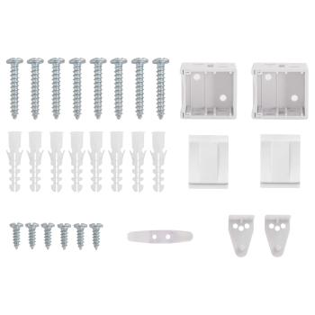 Venetianer Jalousie Verstellbar Weiß 213 x 70 cm PVC