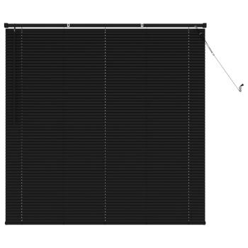 Venetianer Jalousie Verstellbar Schwarz 150 x 140 cm PVC
