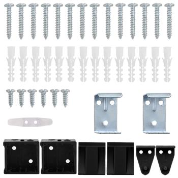 Venetianer Jalousie Verstellbar Schwarz 150 x 140 cm PVC