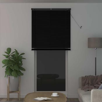 Venetianer Jalousie Verstellbar Schwarz 213 x 100 cm PVC