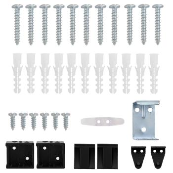 Venetianer Jalousie Verstellbar Schwarz 213 x 100 cm PVC